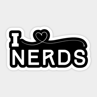 I Heart Nerds Sticker